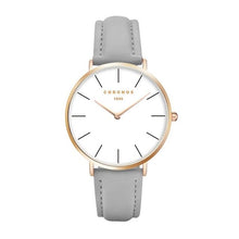 Load image into Gallery viewer, Chronos 1898 Leather Strap Quartz Watch