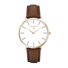 Load image into Gallery viewer, Chronos 1898 Leather Strap Quartz Watch